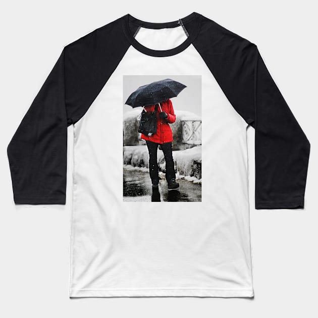 The Red Coat Baseball T-Shirt by LaurieMinor